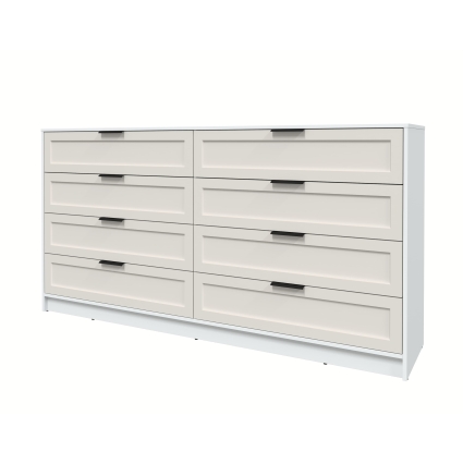 Kомод Тренд КТ-К197 (Белый ЛДСП/ Кашемир ЛМДФ) Ш1965 В1020 Г451